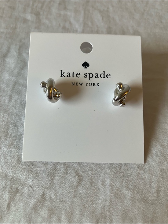 kate spade Jewelry - kate spade: Silver Tone “Sailor’s Knot” Stud Earrings